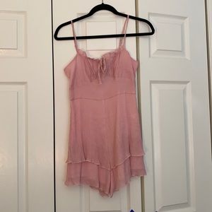 Pink Adjustable Romper